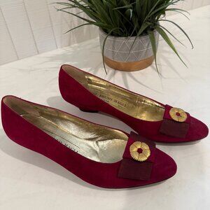 Vintage Bruno Magli Pumps Size 7 1/2 Plum color